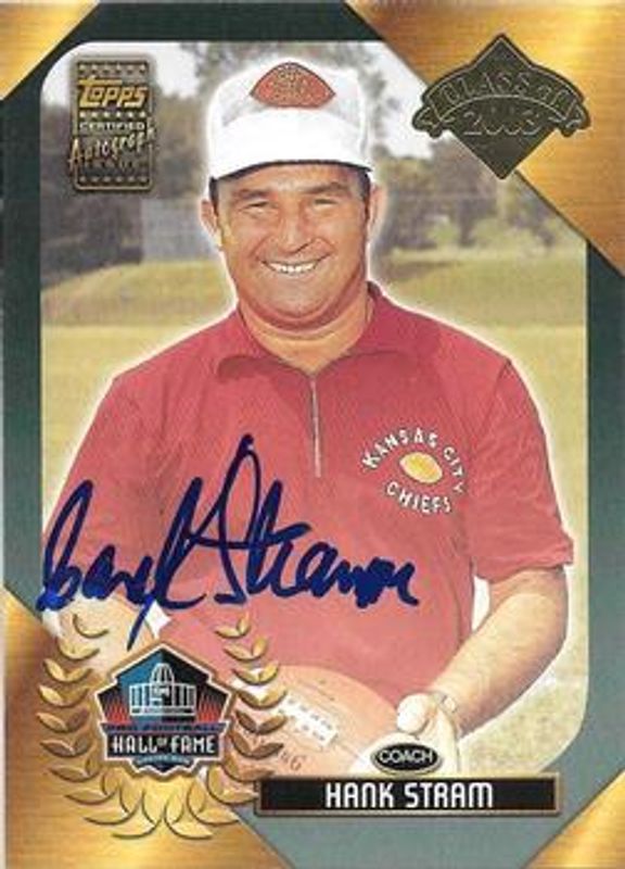 2003 Topps #HOF-HS Hall of Fame Class of 2003 Autographs