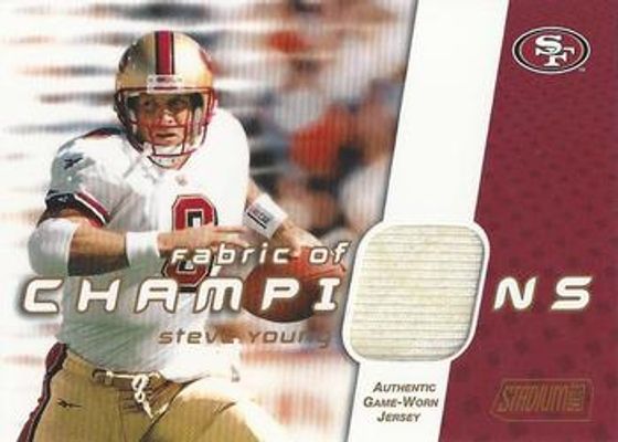 2002 Topps Stadium Club #FC-SY Fabric of Champions - Gold /25