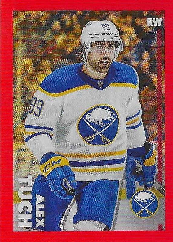 2022 Topps Chrome NHL Sticker Collection #58 Red Refractor /5
