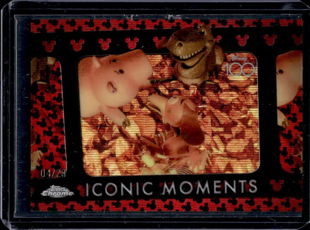 2023 Topps Chrome Disney 100 #IM-25 Iconic Moments - Red & Black Wave Refractor /28