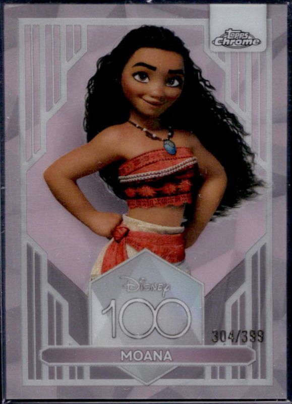 その他 Topps Chrome Disney100 PRINCESS TIANA399 Moana 2023 Topps Chrome Disney 100 #2 Pink Refractor /399 Price