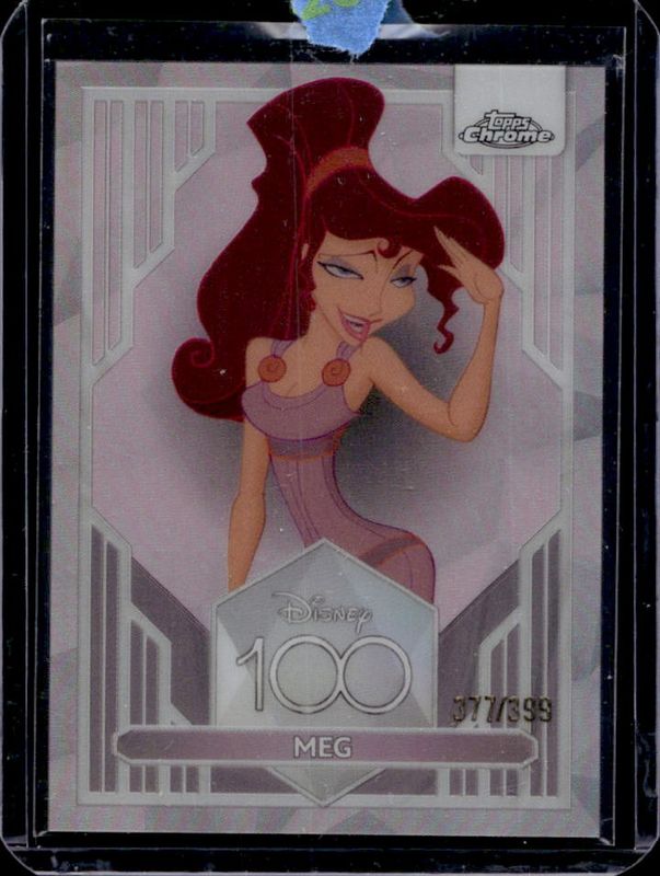 Meg 2023 Topps Chrome Disney 100 #7 Pink Refractor /399 Price