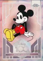 Mickey Mouse 2023 Topps Chrome Disney 100 #1 Pink Refractor /399