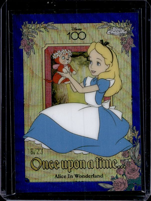 2023 Topps Chrome Disney 100 #OU-4 Once Upon A Time - Blue Wave Refractor /23