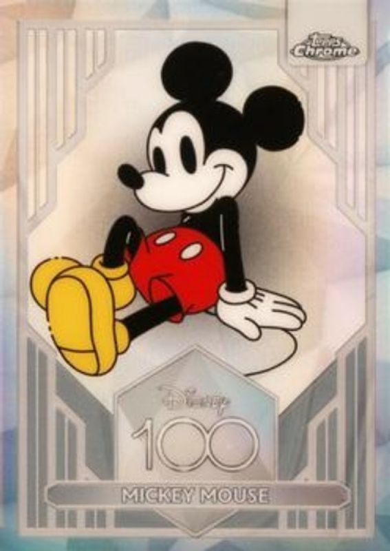 Mickey Mouse 2023 Topps Chrome Disney 100 #1 Refractor Price Guide