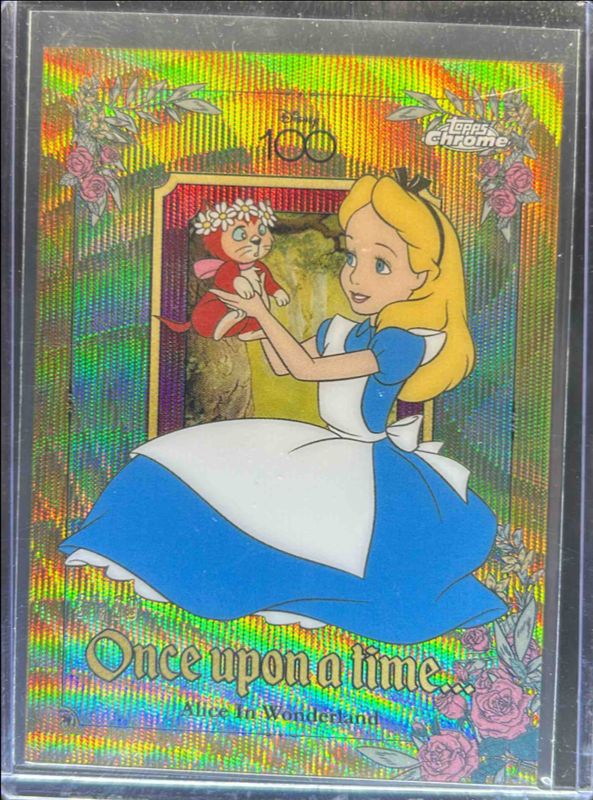 2023 Topps Chrome Disney 100 #OU-4 Once Upon A Time - Gold Wave Refractor /50