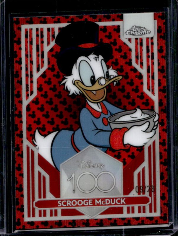 2023 Topps Chrome Disney 100 #87 Red & Black Wave Refractor /28