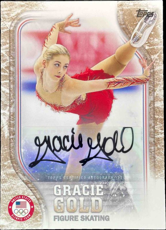 2018 Topps U.S. Olympic & Paralympic Team Hopefuls #US-14 Autographs Gold /25