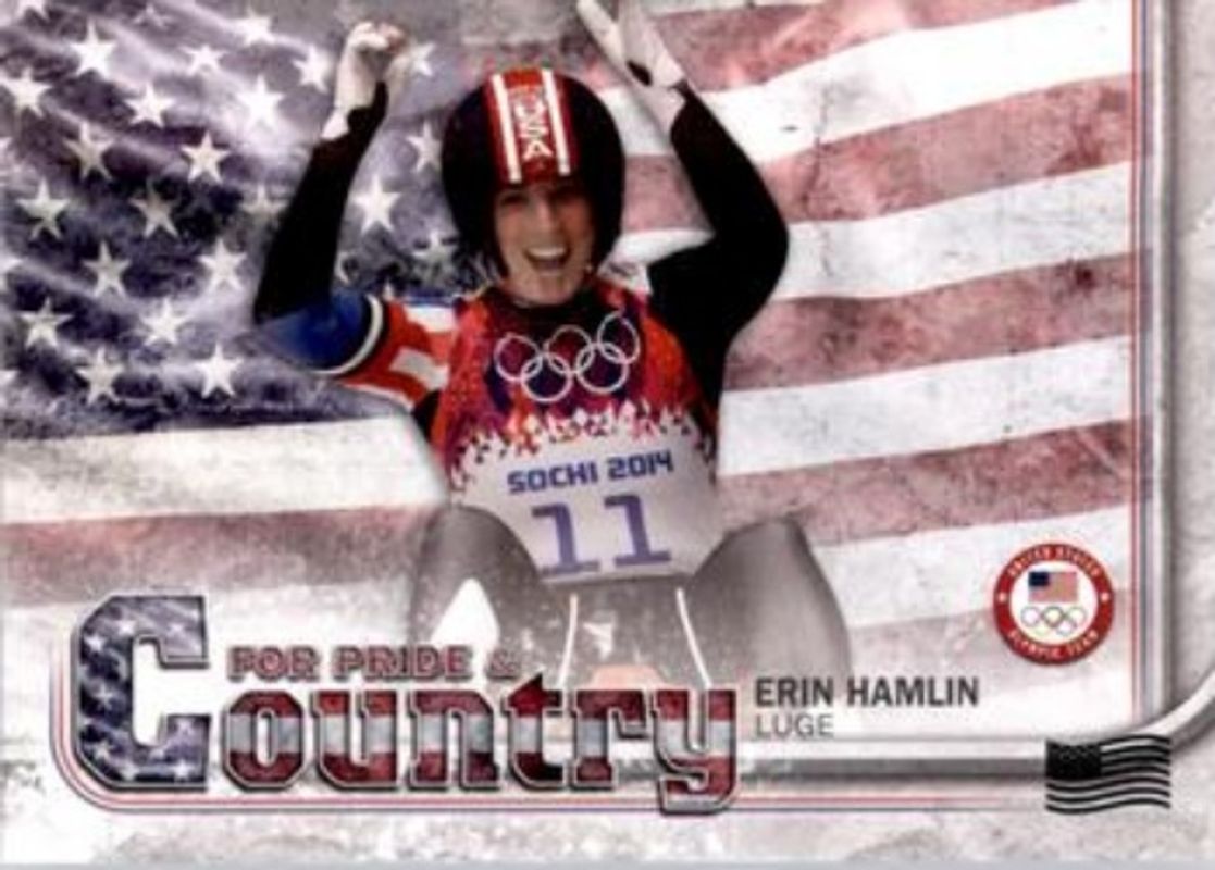 2018 Topps U.S. Olympic & Paralympic Team Hopefuls #PAC-EH For Pride & Country U.S. Flag /99