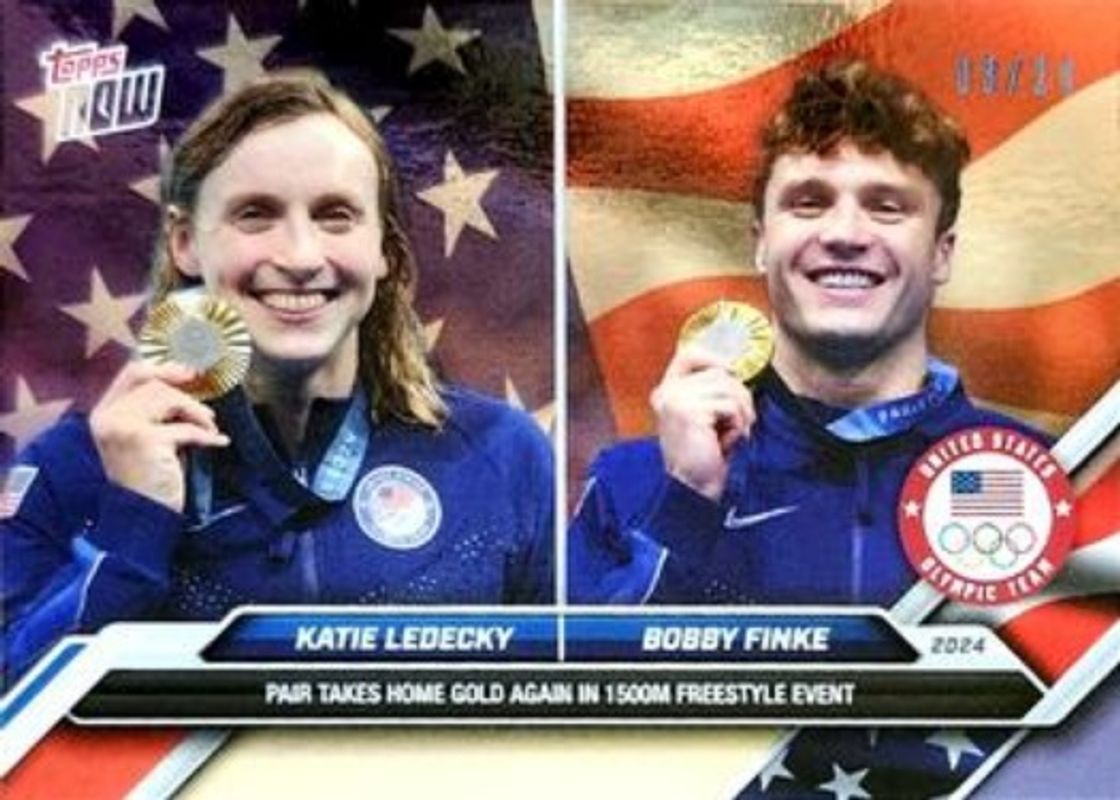 2024 Topps Now Olympic & Paralympic Games #15 Stars & Stripes /24