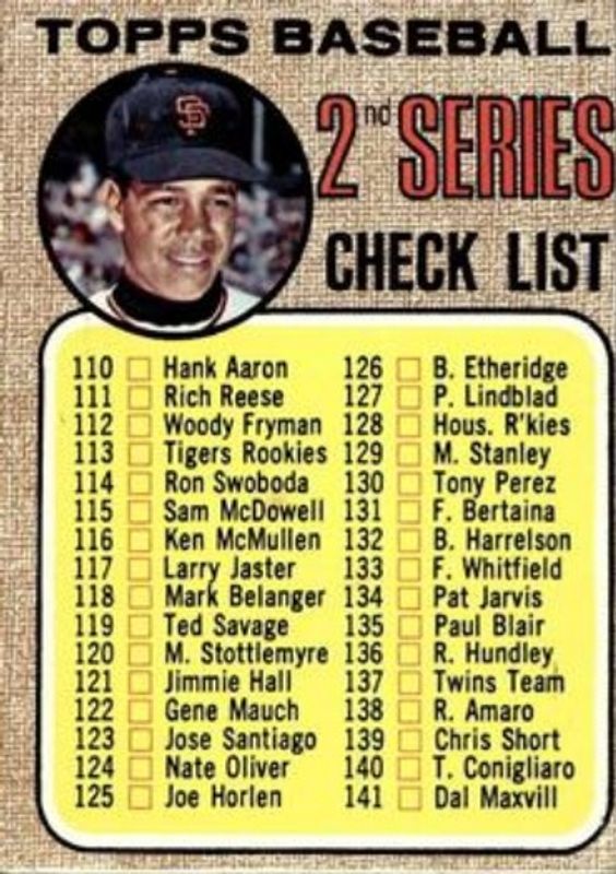 1968 Topps Milton Bradley Win-A-Card #107b Base