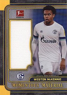 2019 Topps Museum Collection Bundesliga #MMJR-WM Momentous Material Jumbo Relics Gold /50