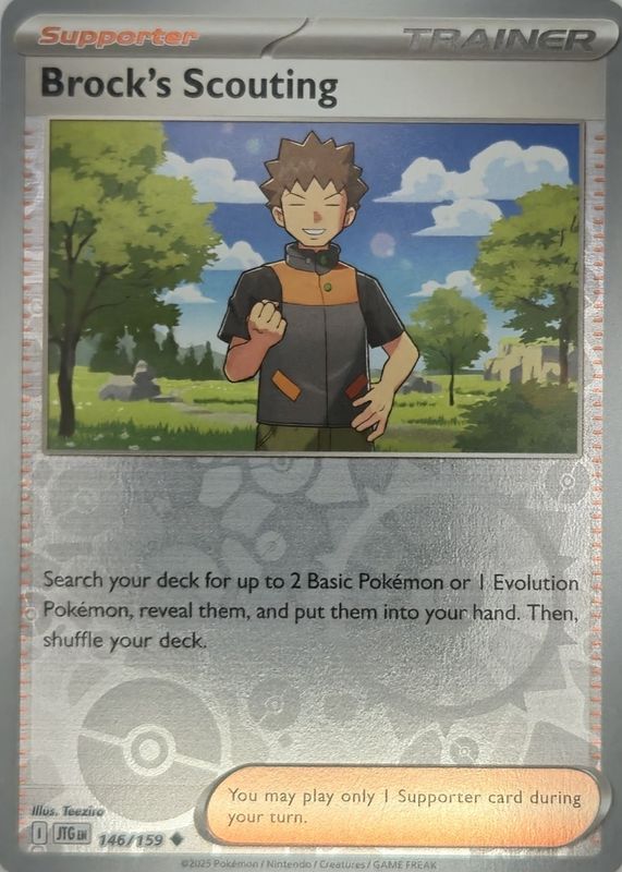holographic brock trainer card Card Number / Rarity 1996 Pokemon Gym Heroes Trainer