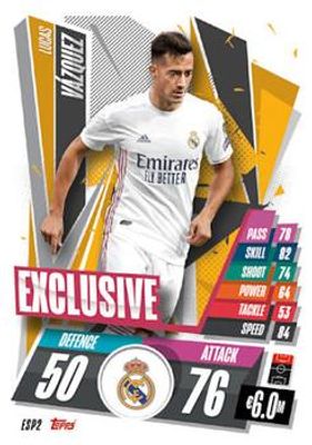 2020 Topps Match Attax UEFA Champions League #ESP2 Spain Exclusives