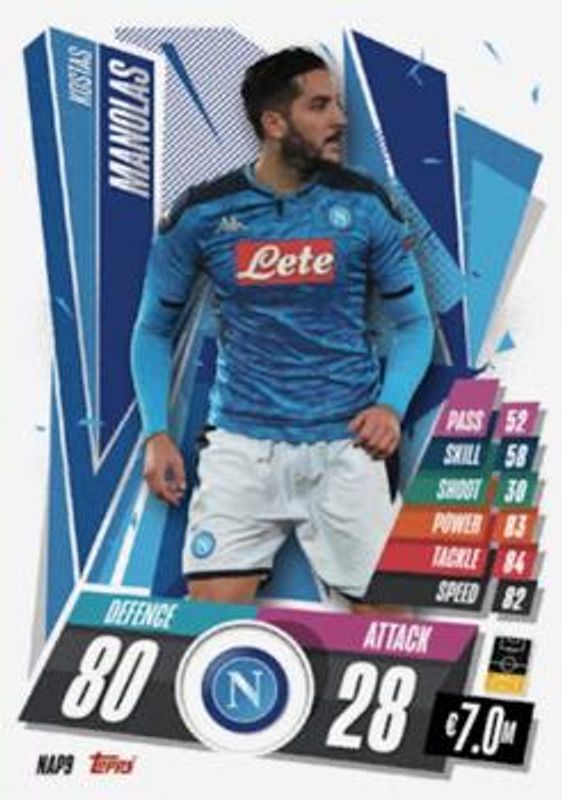 2020 Topps Match Attax UEFA Champions League #NAP9 Italian Edition