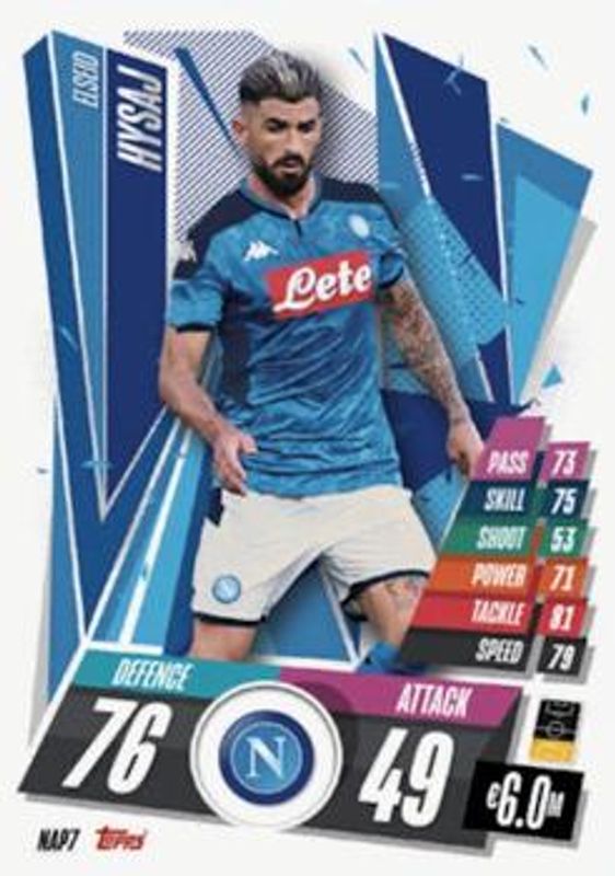 2020 Topps Match Attax UEFA Champions League #NAP7 Italian Edition