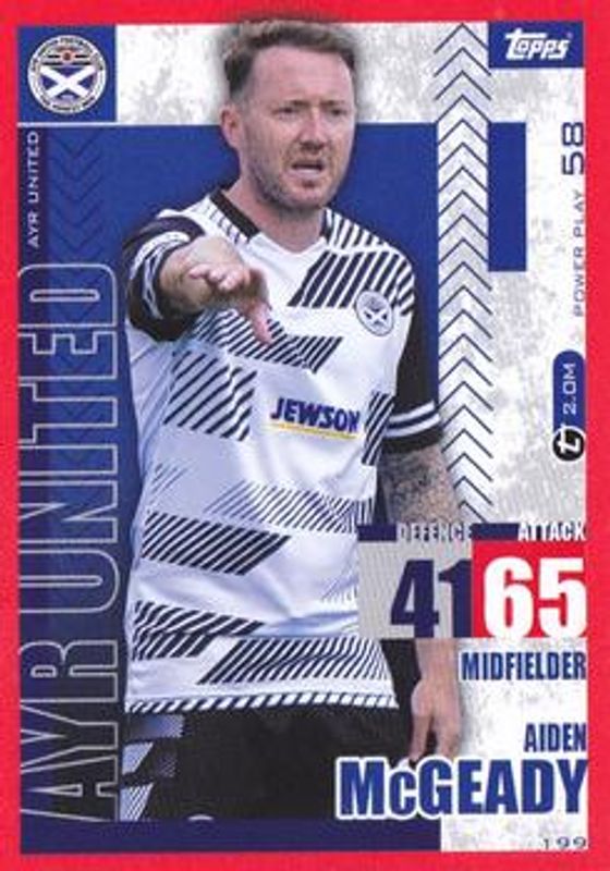 2023 Topps Match Attax SPFL #199 Flaming Red Border