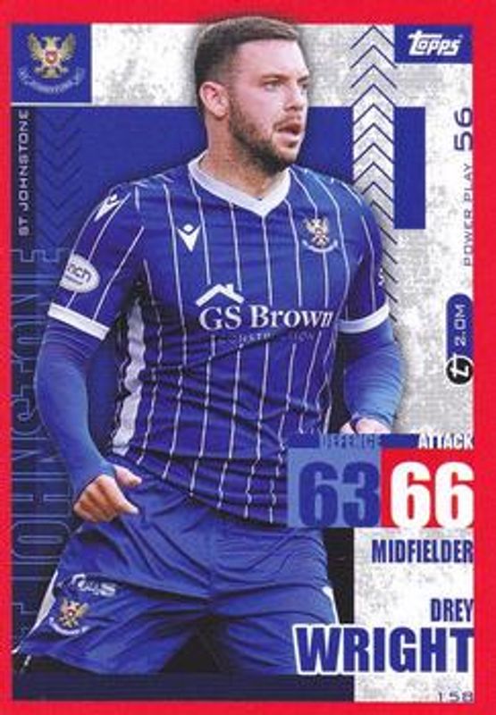 2023 Topps Match Attax SPFL #158 Flaming Red Border