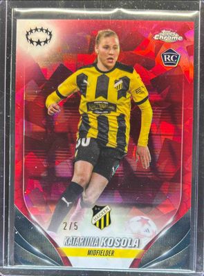 2023 Topps Chrome Sapphire Edition UEFA Women's Champions League #24 Red /5