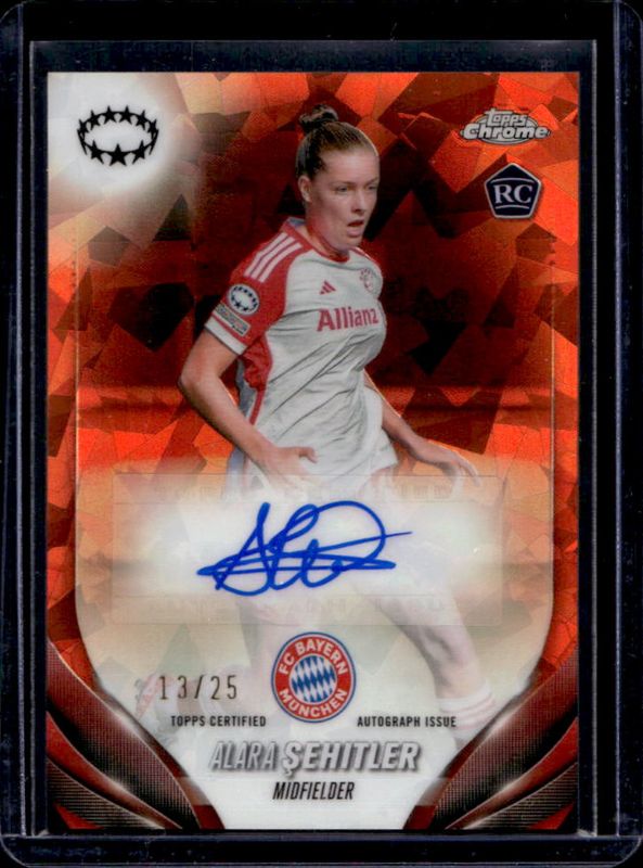 2023 Topps Chrome Sapphire Edition UEFA Women's Champions League #A-AS Autographs - Orange /25