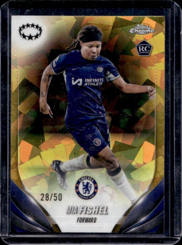 2023 Topps Chrome Sapphire Edition UEFA Women's Champions League #39 Gold /50