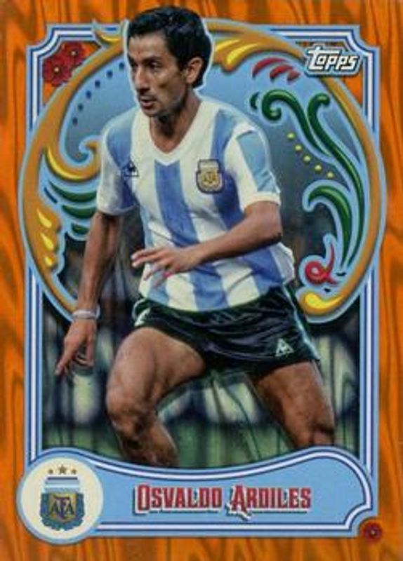 2023 Topps Argentina Fileteado #45 Orange Tango /25