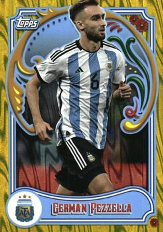 2023 Topps Argentina Fileteado #6 Yellow Tango /150