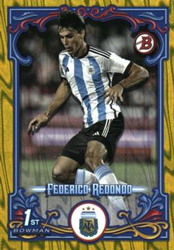 2023 Topps Argentina Fileteado #40 Yellow Tango /150