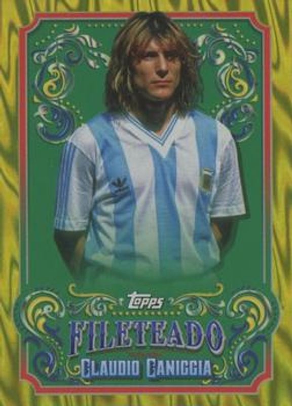 2023 Topps Argentina Fileteado #FT-12 Fileteado - Yellow Tango /150