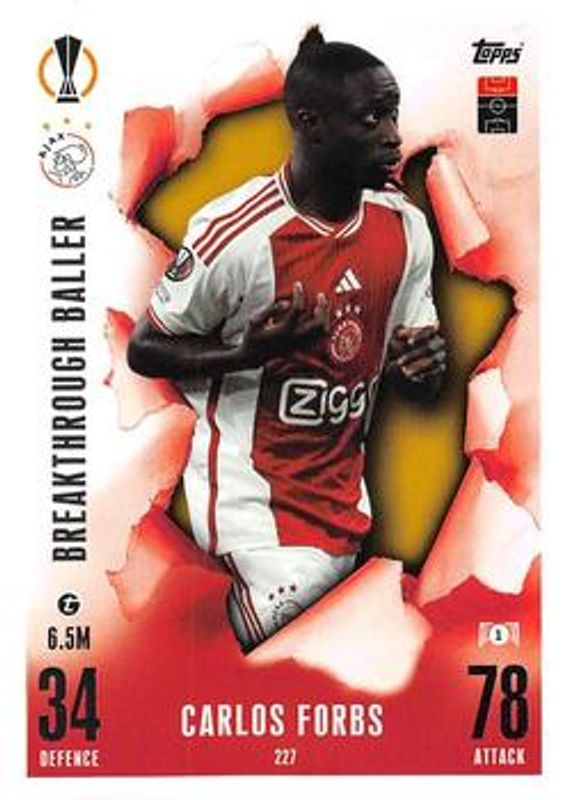2023 Topps Match Attax UEFA Club Competitions Extra #227 Base