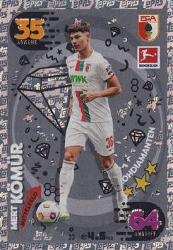 2023 Topps Match Attax Bundesliga #33 Rohdiamant Foil