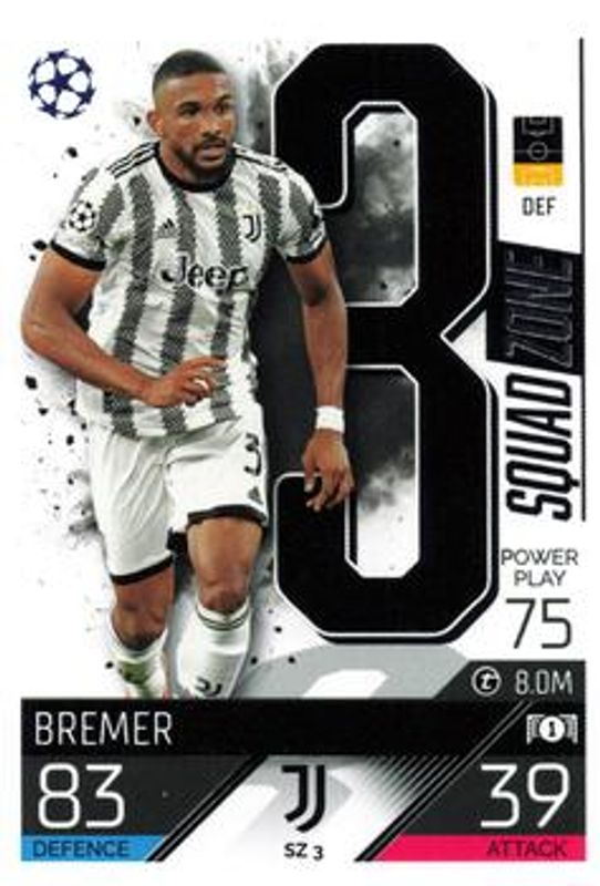 2022 Topps Match Attax UEFA Champions League & UEFA Europa League Extra #SZ-3 Squad Zone
