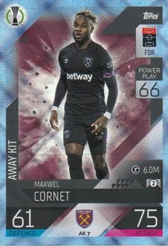 2022 Topps Match Attax UEFA Champions League & UEFA Europa League Extra #AK-7 Away Kit - Crystal