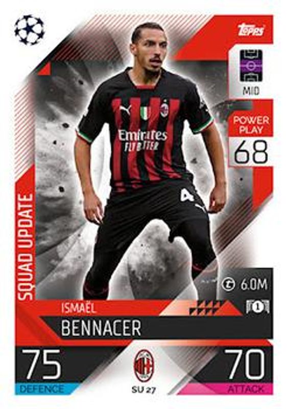 2022 Topps Match Attax UEFA Champions League & UEFA Europa League Extra #SU-27 Squad Update