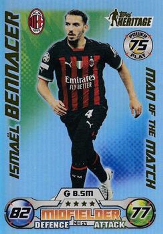 2022 Topps Match Attax UEFA Champions League & UEFA Europa League Extra #MH-13 Man of the Match Heritage