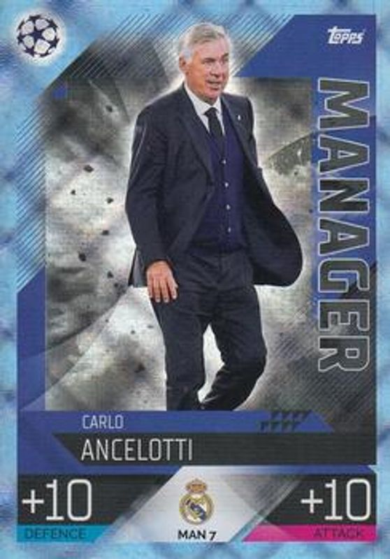 2022 Topps Match Attax UEFA Champions League & UEFA Europa League Extra #MAN-7 Manager - Crystal