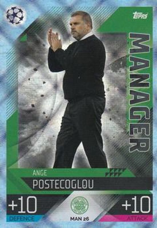 2022 Topps Match Attax UEFA Champions League & UEFA Europa League Extra #MAN-26 Manager - Crystal