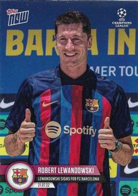 2022 Topps Now UEFA Champions League #PS11 Preseason Player Signings