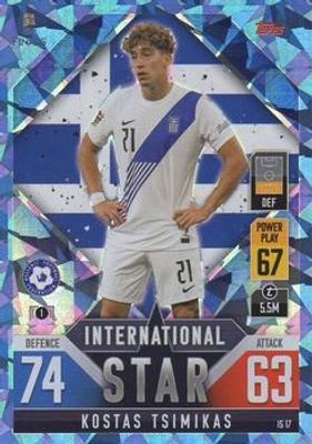 2022 Topps Match Attax 101 Road to UEFA Nations League Finals #IS17 International Star - Blue Crystal