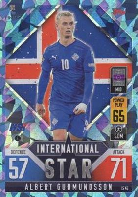 2022 Topps Match Attax 101 Road to UEFA Nations League Finals #IS48 International Star - Blue Crystal