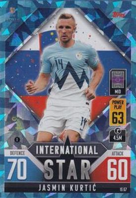 2022 Topps Match Attax 101 Road to UEFA Nations League Finals #IS67 International Star - Blue Crystal