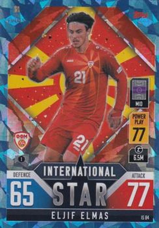 2022 Topps Match Attax 101 Road to UEFA Nations League Finals #IS84 International Star - Blue Crystal