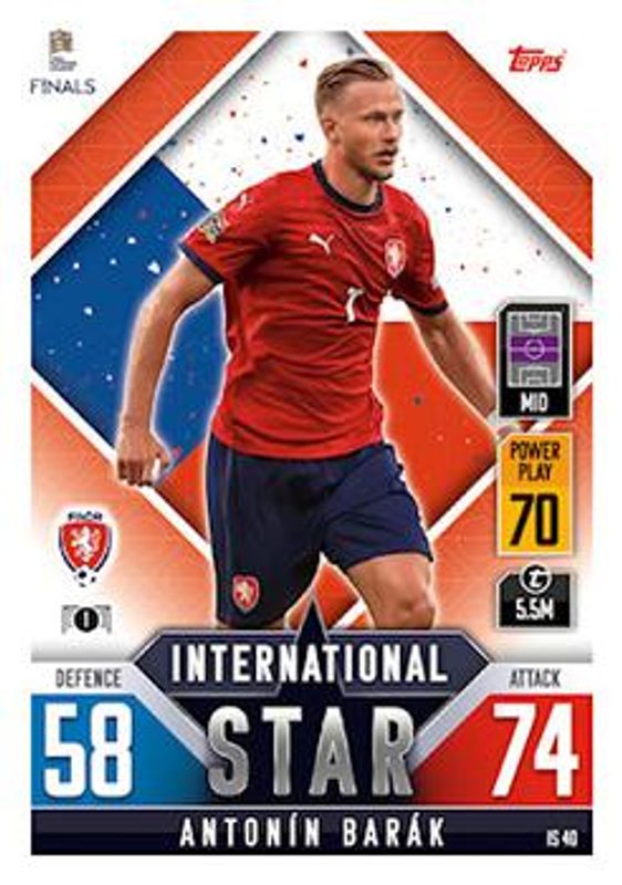 2022 Topps Match Attax 101 Road to UEFA Nations League Finals #IS40 International Star