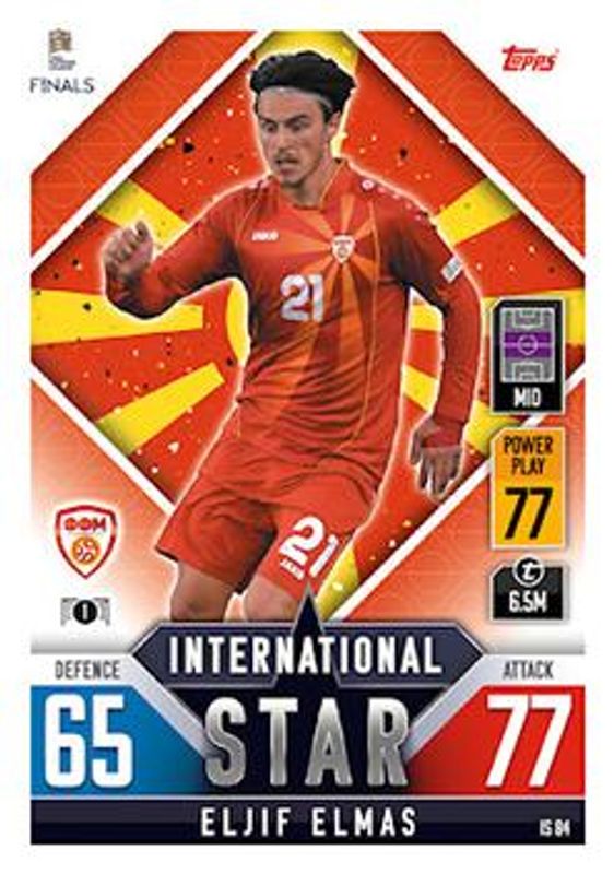2022 Topps Match Attax 101 Road to UEFA Nations League Finals #IS84 International Star