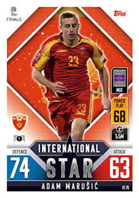 2022 Topps Match Attax 101 Road to UEFA Nations League Finals #IS70 International Star