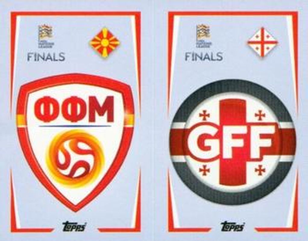 2022 Topps Road to UEFA Nations League Finals Sticker Collection #26A-/-26B Base