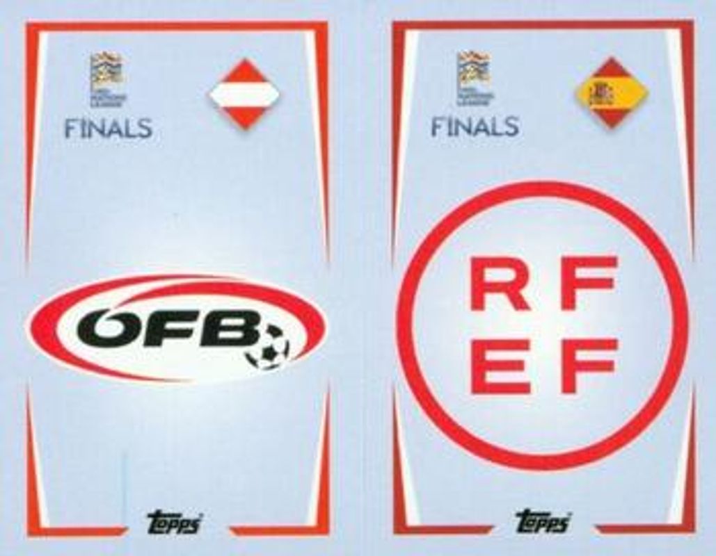 2022 Topps Road to UEFA Nations League Finals Sticker Collection #5A-/-5B Base
