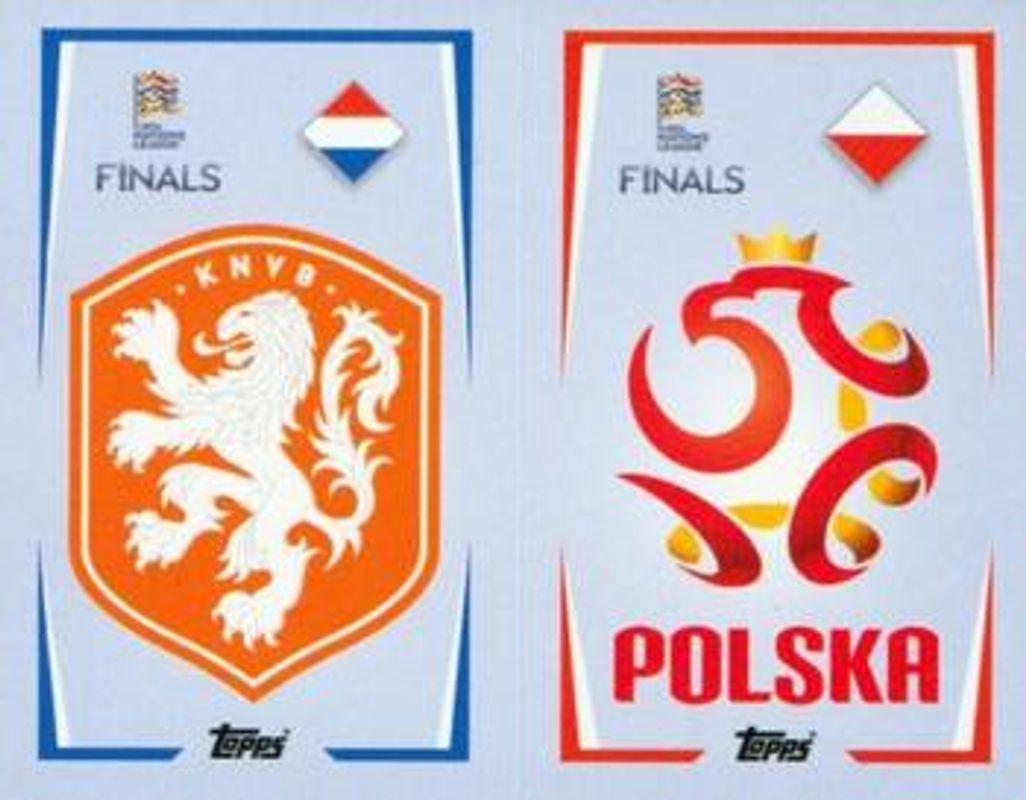 2022 Topps Road to UEFA Nations League Finals Sticker Collection #10A-/-10B Base