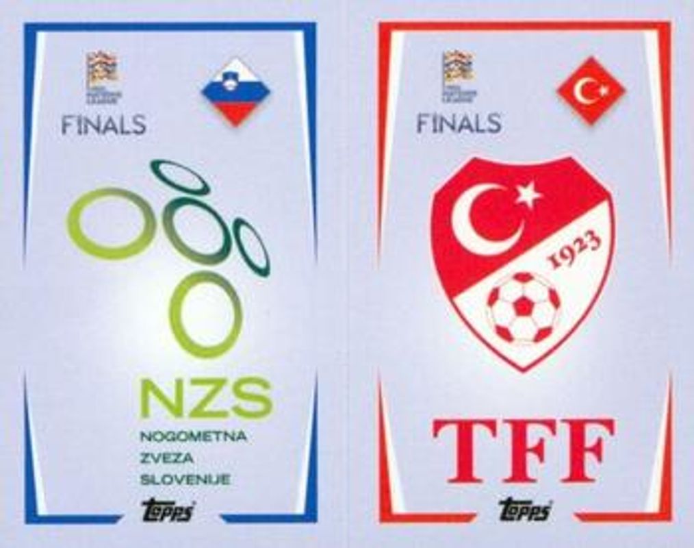 2022 Topps Road to UEFA Nations League Finals Sticker Collection #19A-/-19B Base