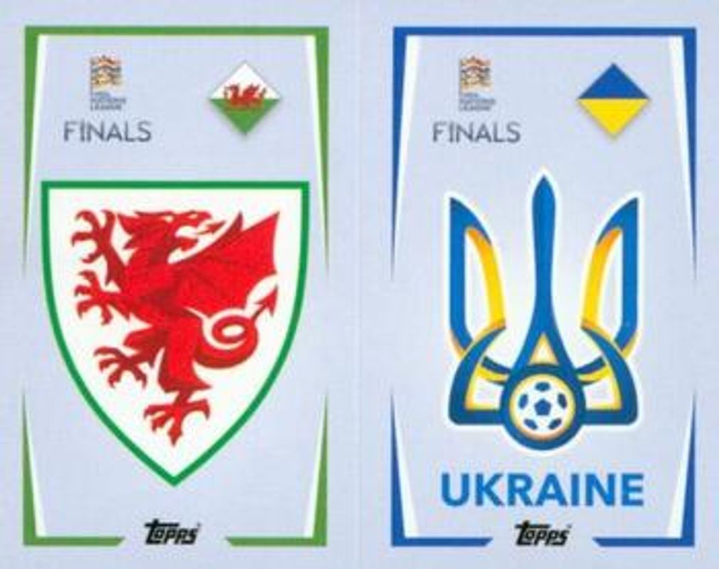 2022 Topps Road to UEFA Nations League Finals Sticker Collection #11A-/-11B Base
